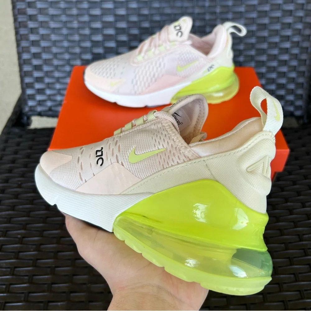 NIKE AIR MAX 270 GUAVA ICE LIFE LIME - MENS 9 / WOMENS 10.5 - Picture 4 of 5